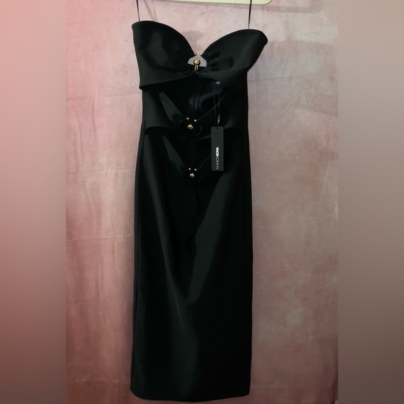Black strapless maxi dress - Picture 1 of 3